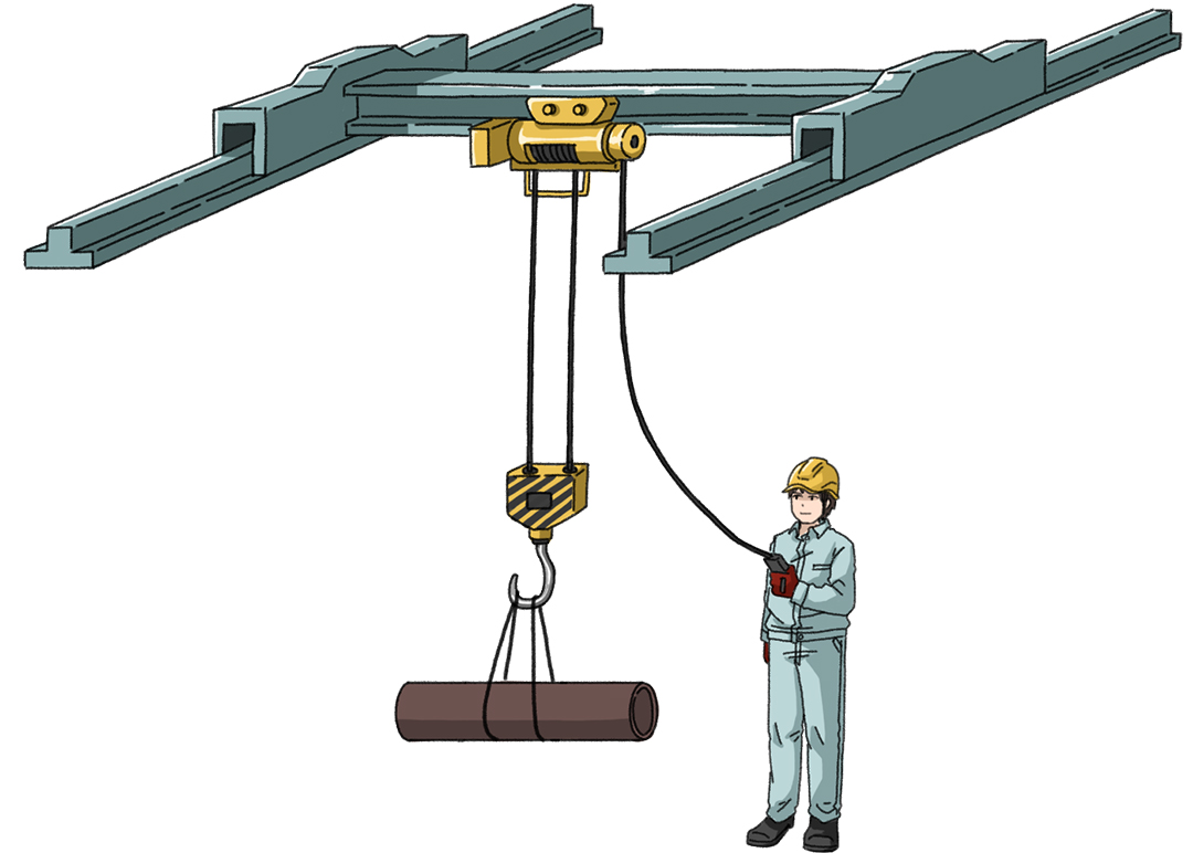 床上操作式クレーン